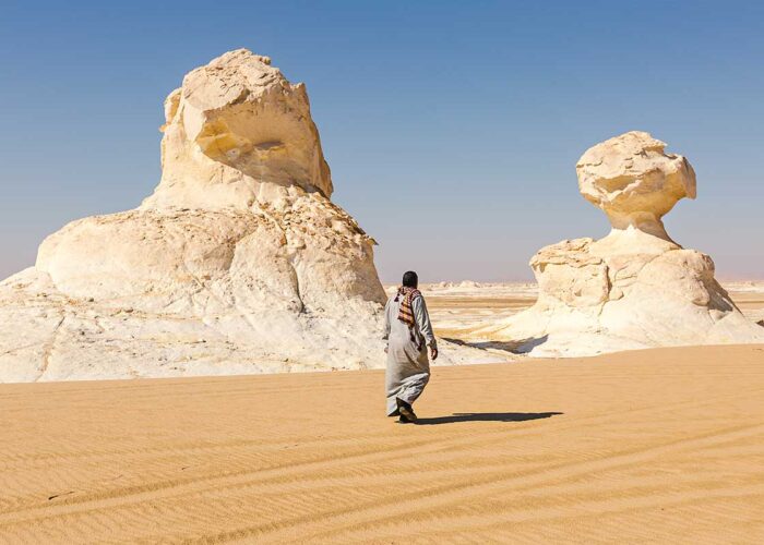 Las rocas blancas del Desierto Blanco