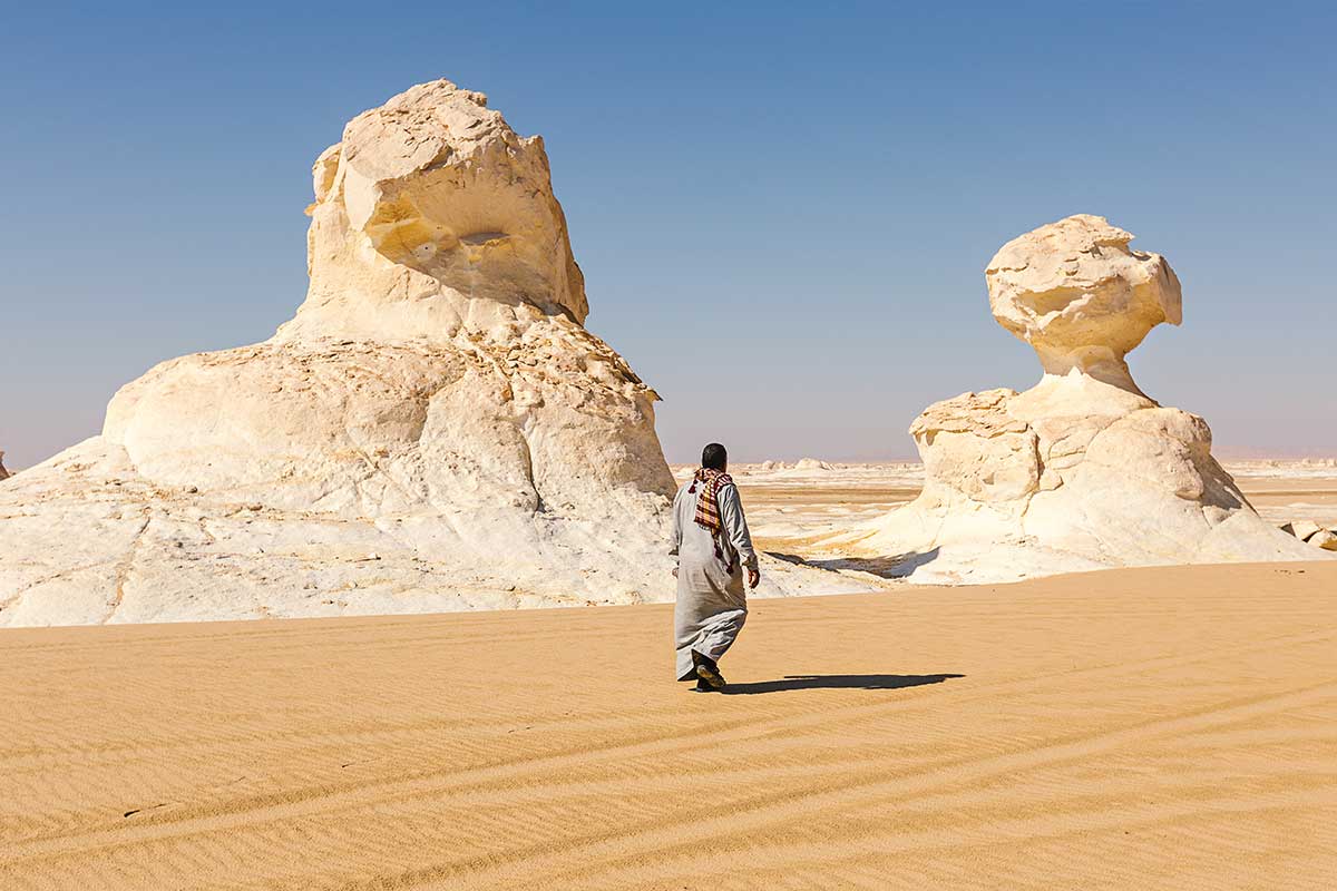 Las rocas blancas del Desierto Blanco