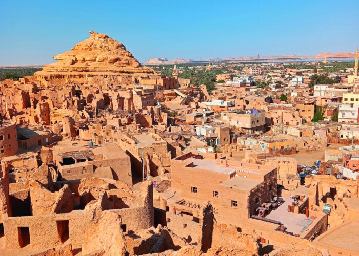 The ancient Shali Fortress in Siwa Oasis